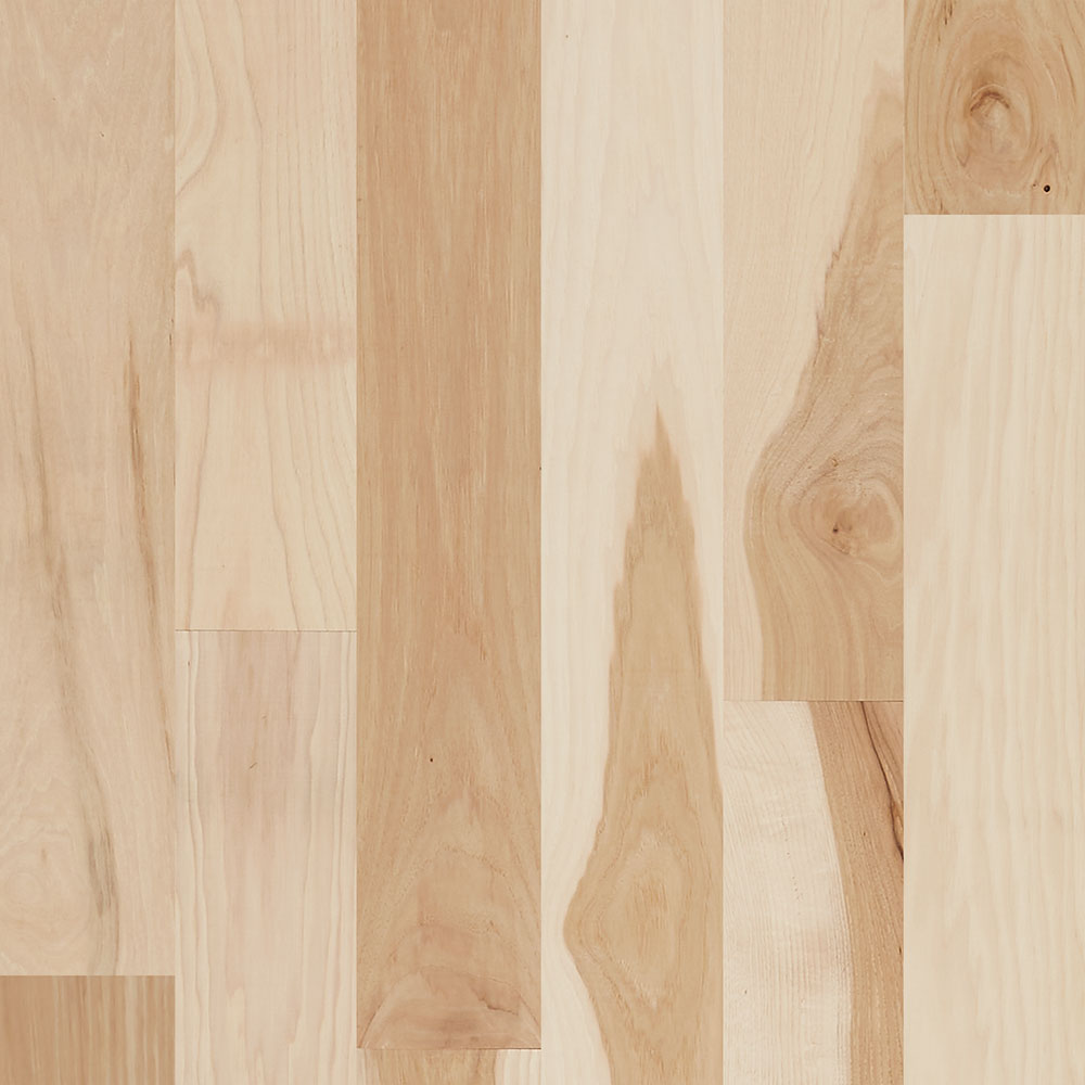 3/4 in. Natural Hickory Unfinished Solid Hardwood Flooring 4 in. Wide