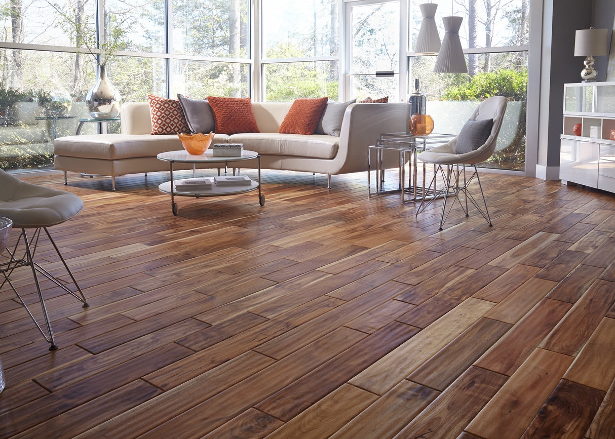 3/4 in. Tobacco Road Acacia Prefinished Solid Hardwood Flooring 4.75 in. Wide