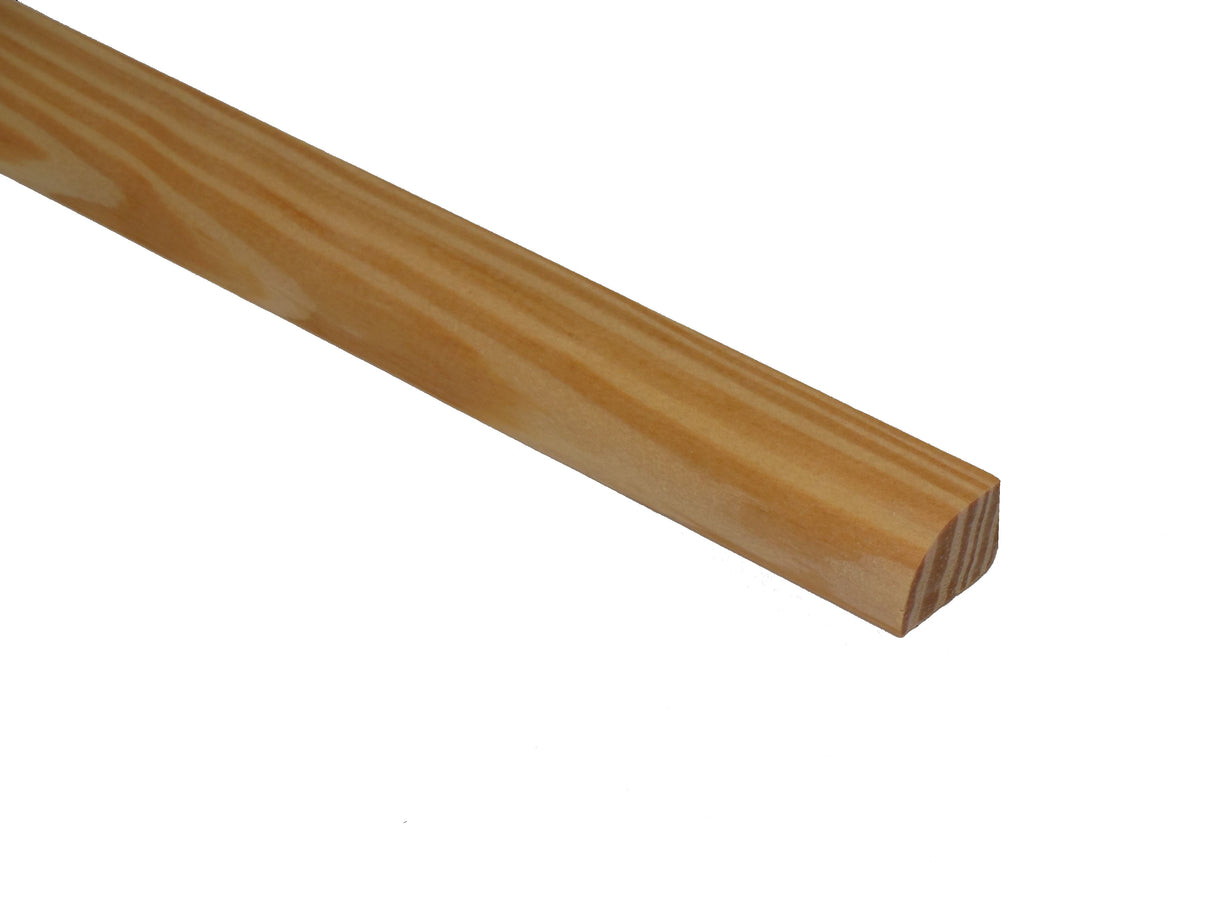 Unfinished Southern Yellow Pine 3/4 in. Thick x 1/2 in. Wide x 6.5 ft. Length Shoe Molding