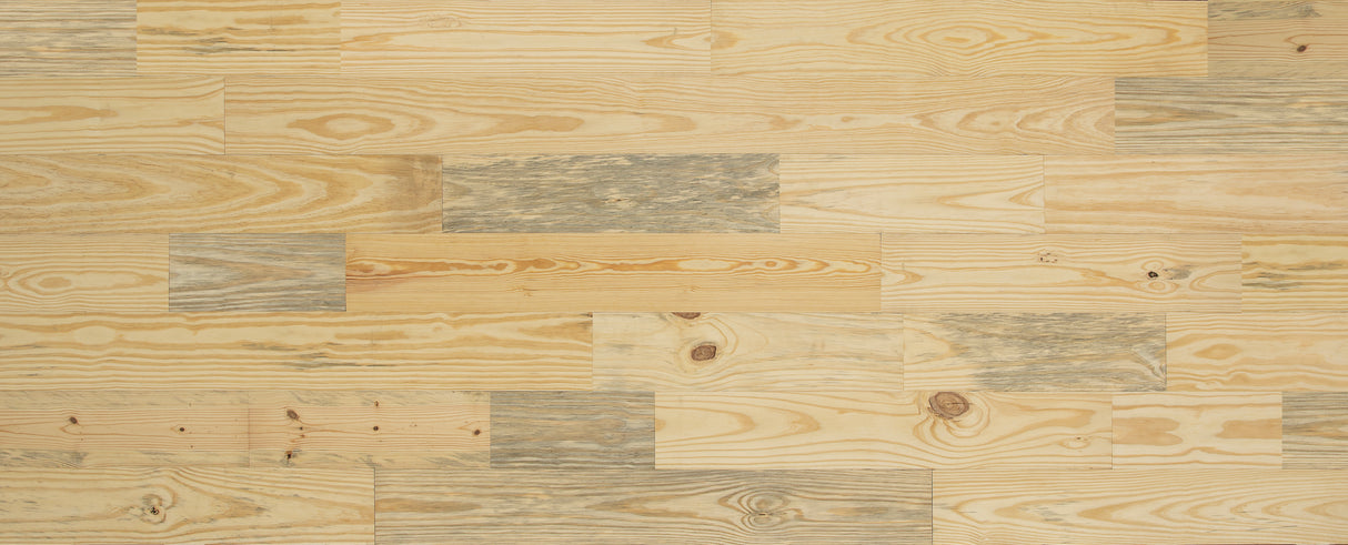 3/4 in. Southern Yellow Pine Unfinished Solid Hardwood Flooring 6.88 in. Wide