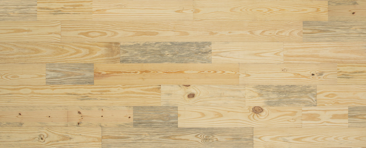 3/4 in. Southern Yellow Pine Unfinished Solid Hardwood Flooring 6.88 in. Wide