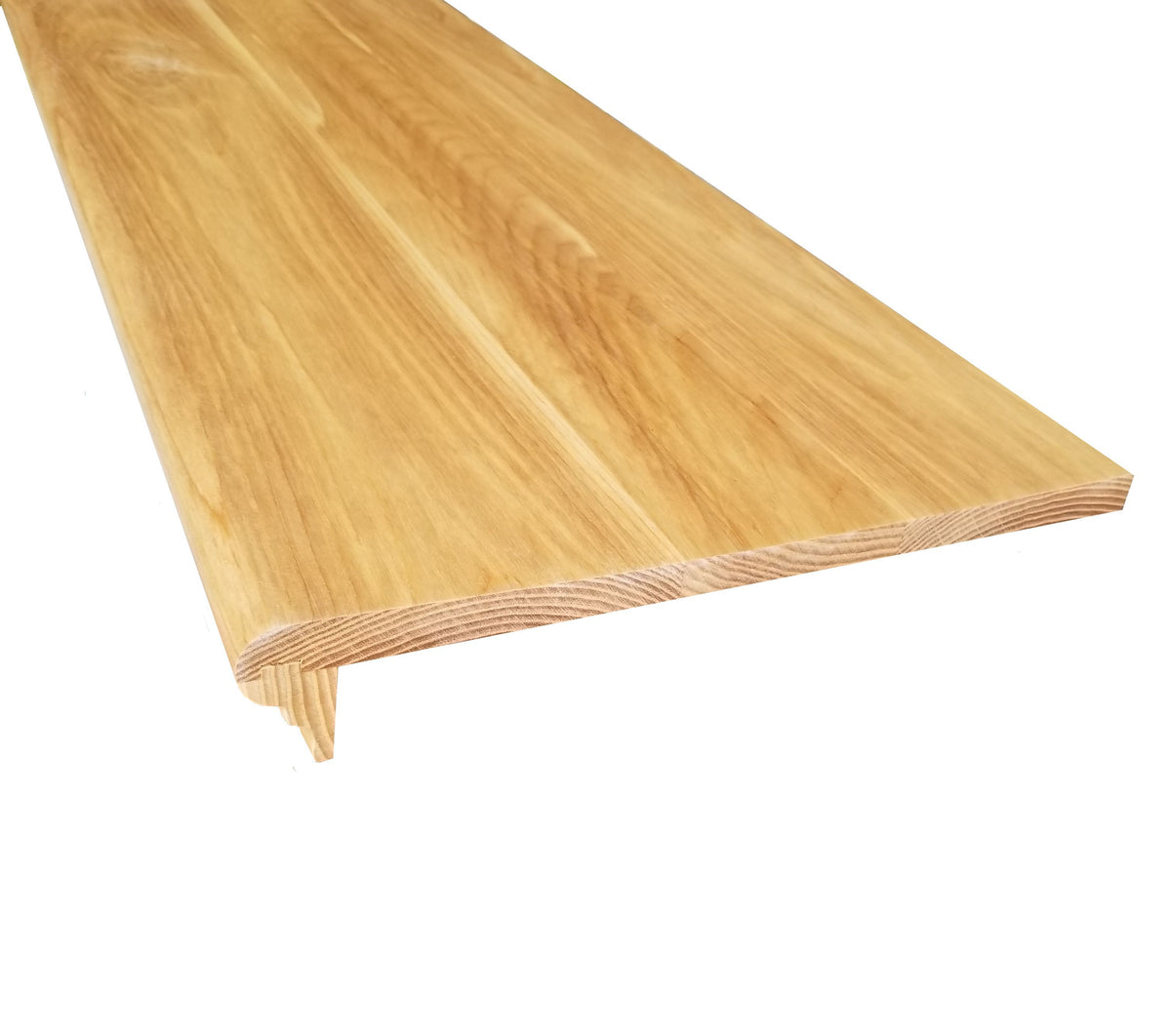 Prefinished Solid Wood Ash 5/8 in. Thick x 11.5 in. Wide x 48 in. Length Retrofit Stair Tread