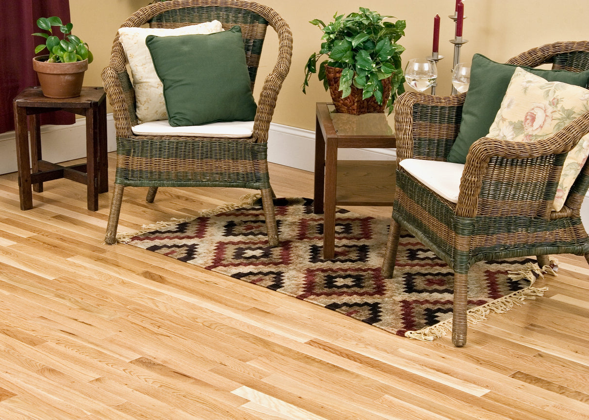 3/4 in. Utility Oak Unfinished Solid Hardwood Flooring 2.25 in. Wide