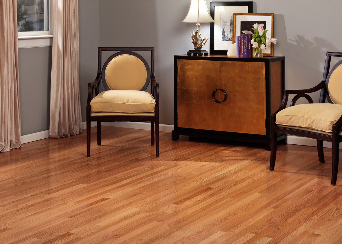 3/4 in. Select Red Oak Unfinished Solid Hardwood Flooring 2.25 in. Wide