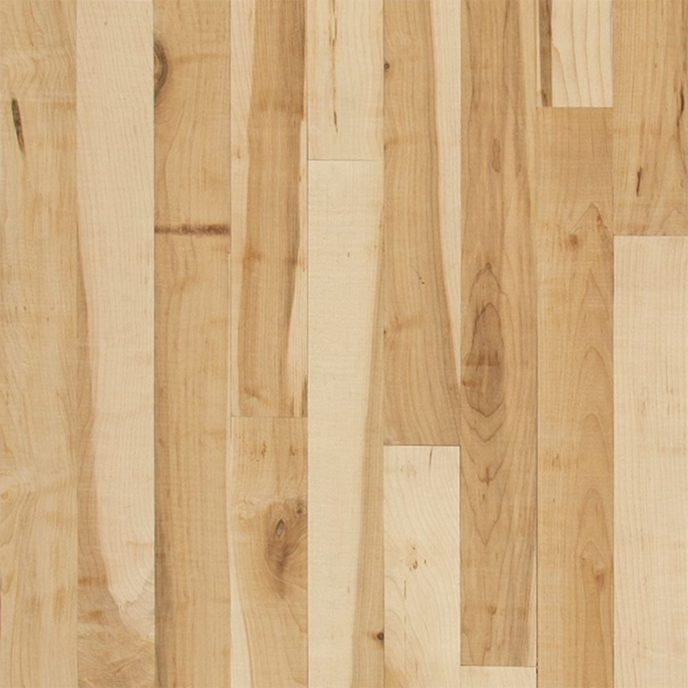 3/4 in. 1 Common Maple Unfinished Solid Hardwood Flooring 2.25 in. Wide