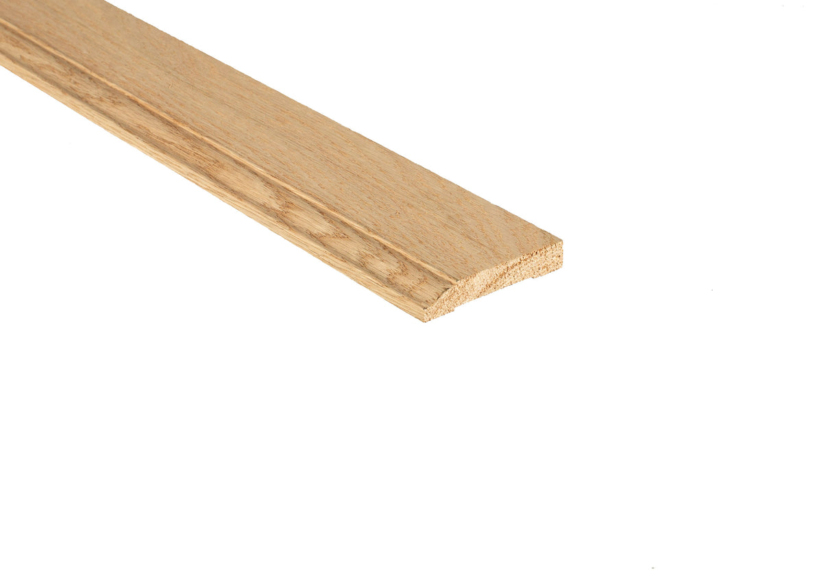 Unfinished Red Oak 3-1/4 in. Tall x 9/16 in. Thick x 8 ft. Length Baseboard