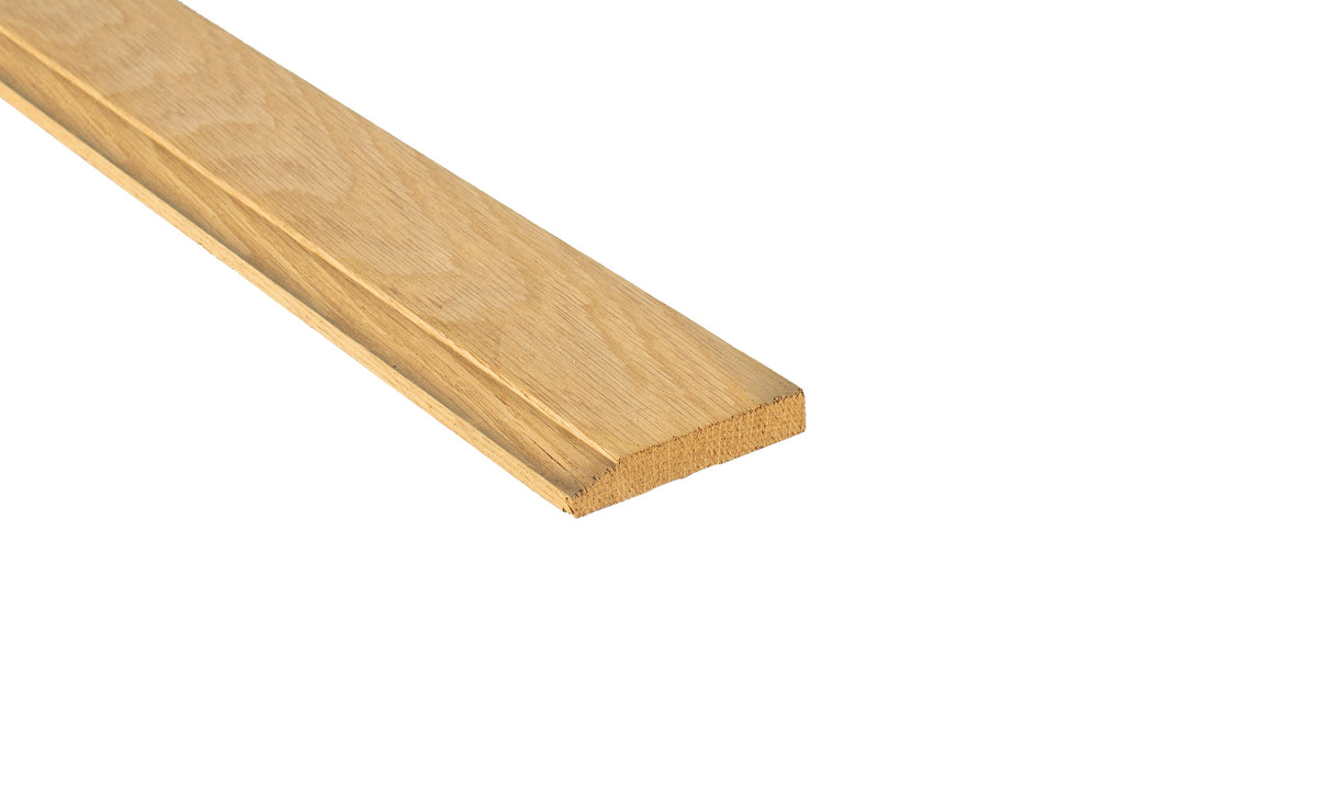 Unfinished White Oak 3-1/4 in. Tall x 9/16 in. Thick x 8 ft. Length Baseboard
