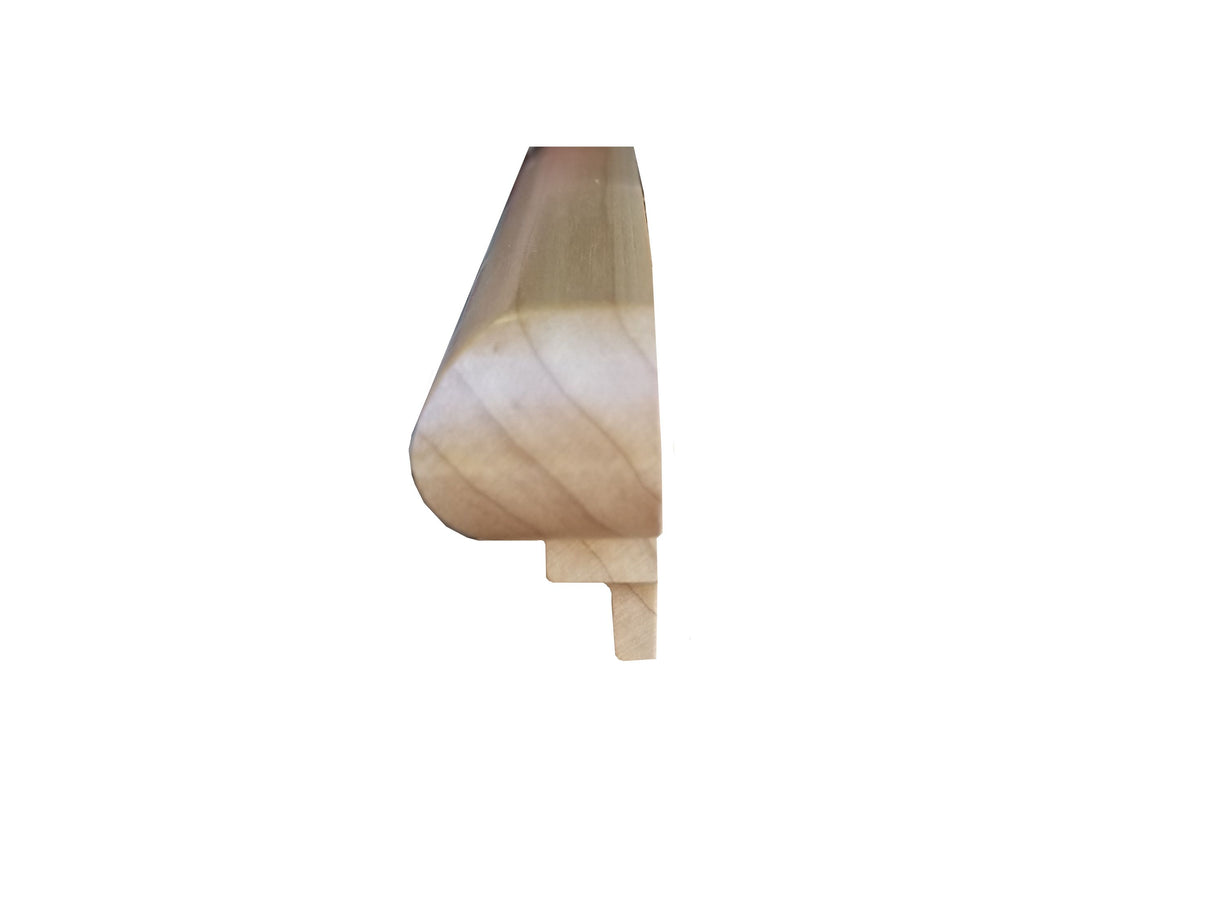 Prefinished Solid Hardwood Maple 1 in. Thick x 1.88 in. Wide x 14.75 in. Length Retrofit Return End