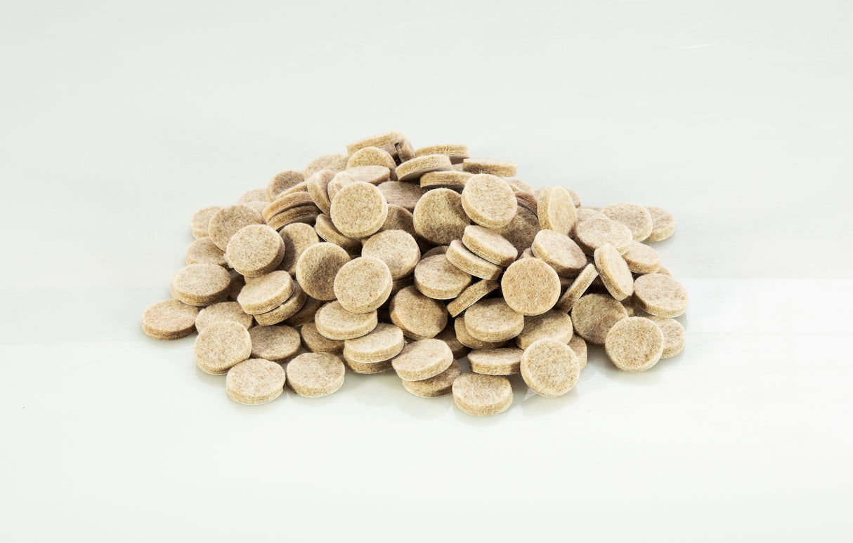 1" Heavy Duty Felt Pads 160-Pack Value Bag