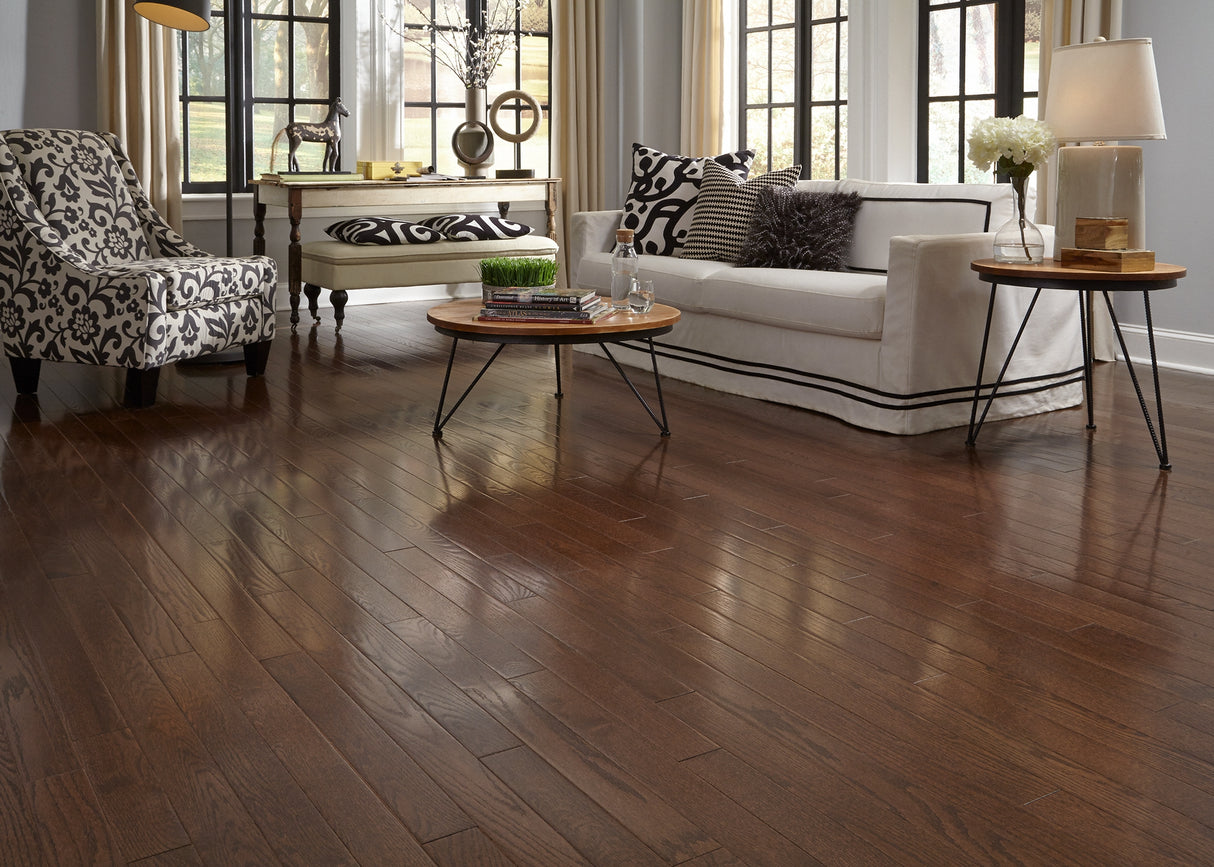 3/4 in. Mocha Oak Solid Hardwood Flooring - Sample