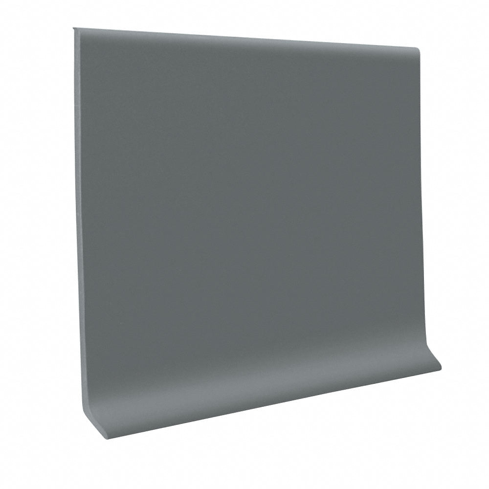 Cove Base Vinyl 4 in x 4 ft pcs Dark Gray 120 ft/bx Baseboard