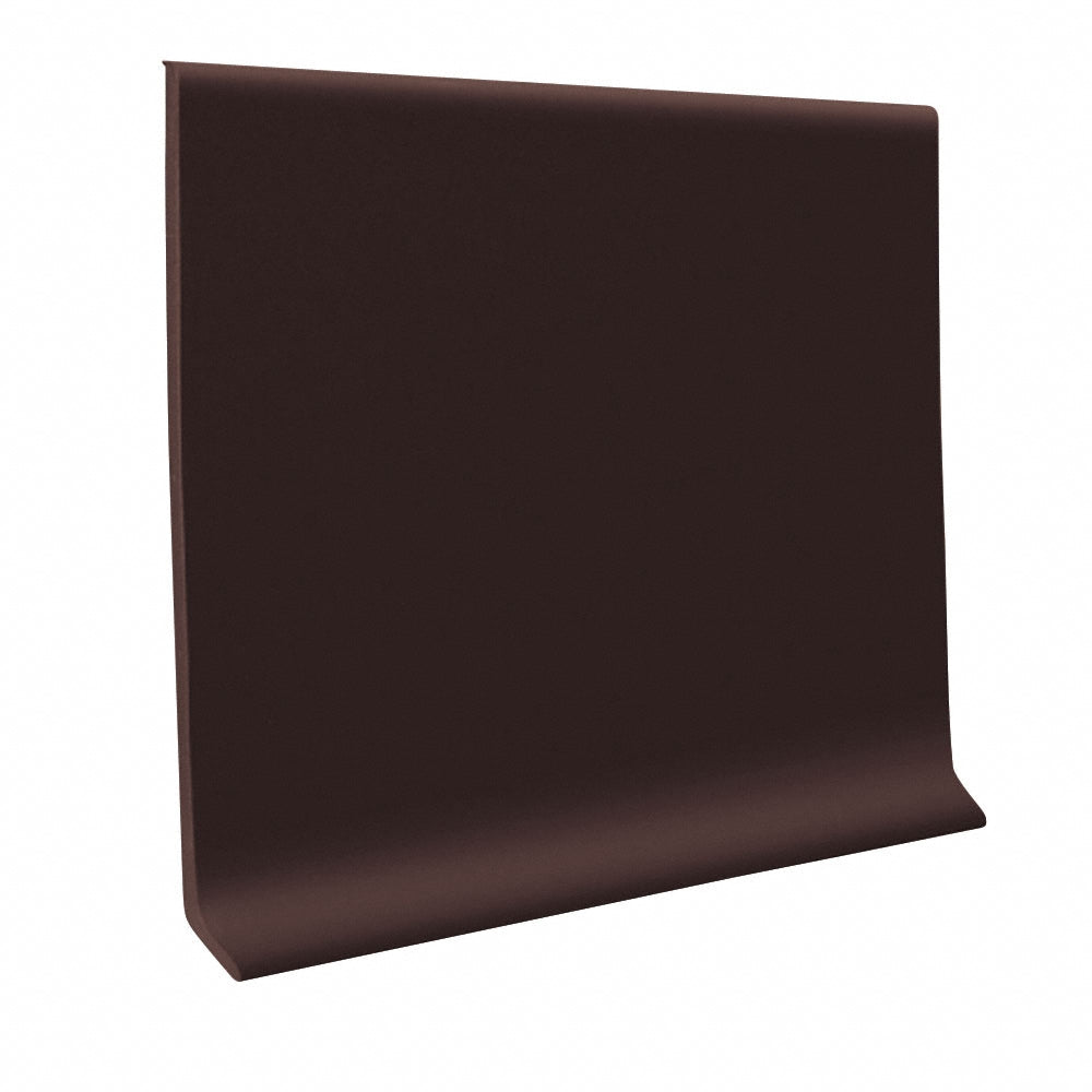 Cove Base Vinyl 4 in x 4 ft pcs Brown 120 ft/bx Baseboard