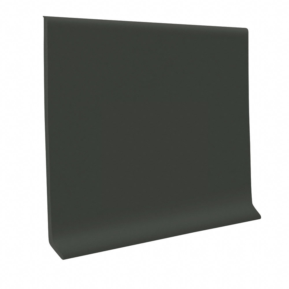Cove Base Vinyl 4 in x 4 ft pcs Black/Brown 120 ft/bx Baseboard