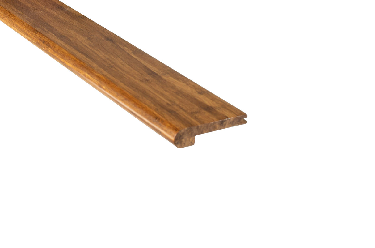 Prefinished Strand Carbonized Bamboo 3/8 in. Thick x 3.25 in. Wide x 72 in. Length Stair Nose