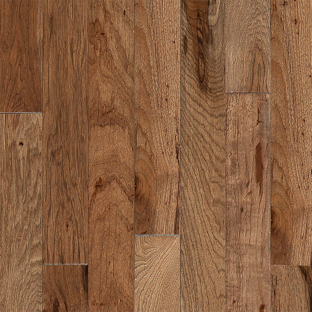 3/4 in. Walnut Hickory Prefinished Solid Hardwood Flooring 3.25 in. Wide