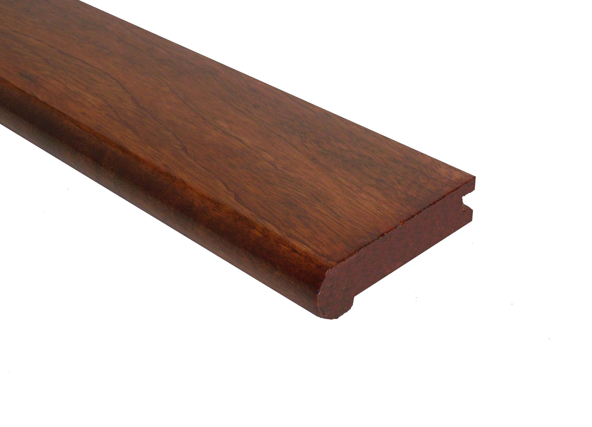 Prefinished Copper Hevea 3/4 in. Thick x 3.13 in. Wide x 6.5 ft. Length Stair Nose
