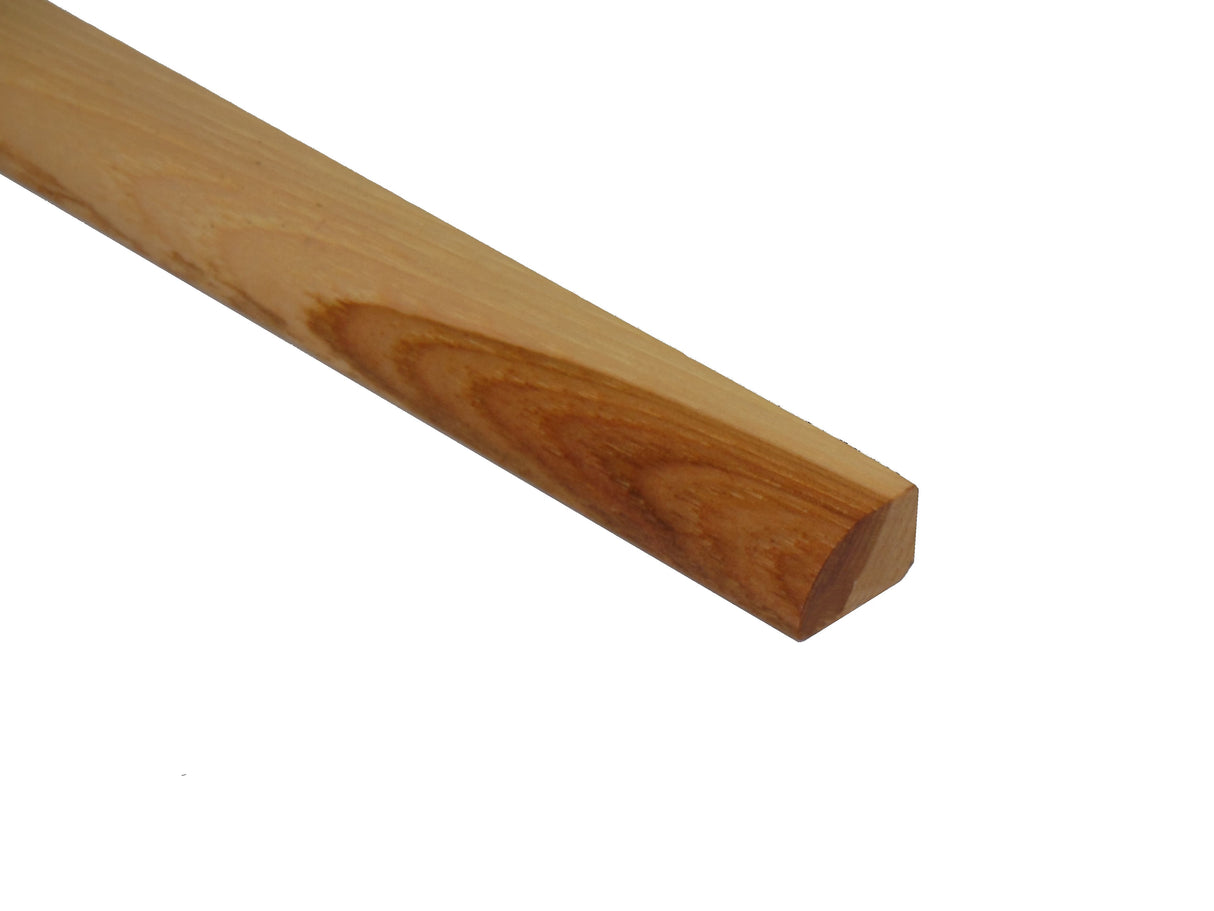 Prefinished Natural Hickory 3/4 in. Tall x 0.5 in. Wide x 6.5 ft. Length Shoe Molding