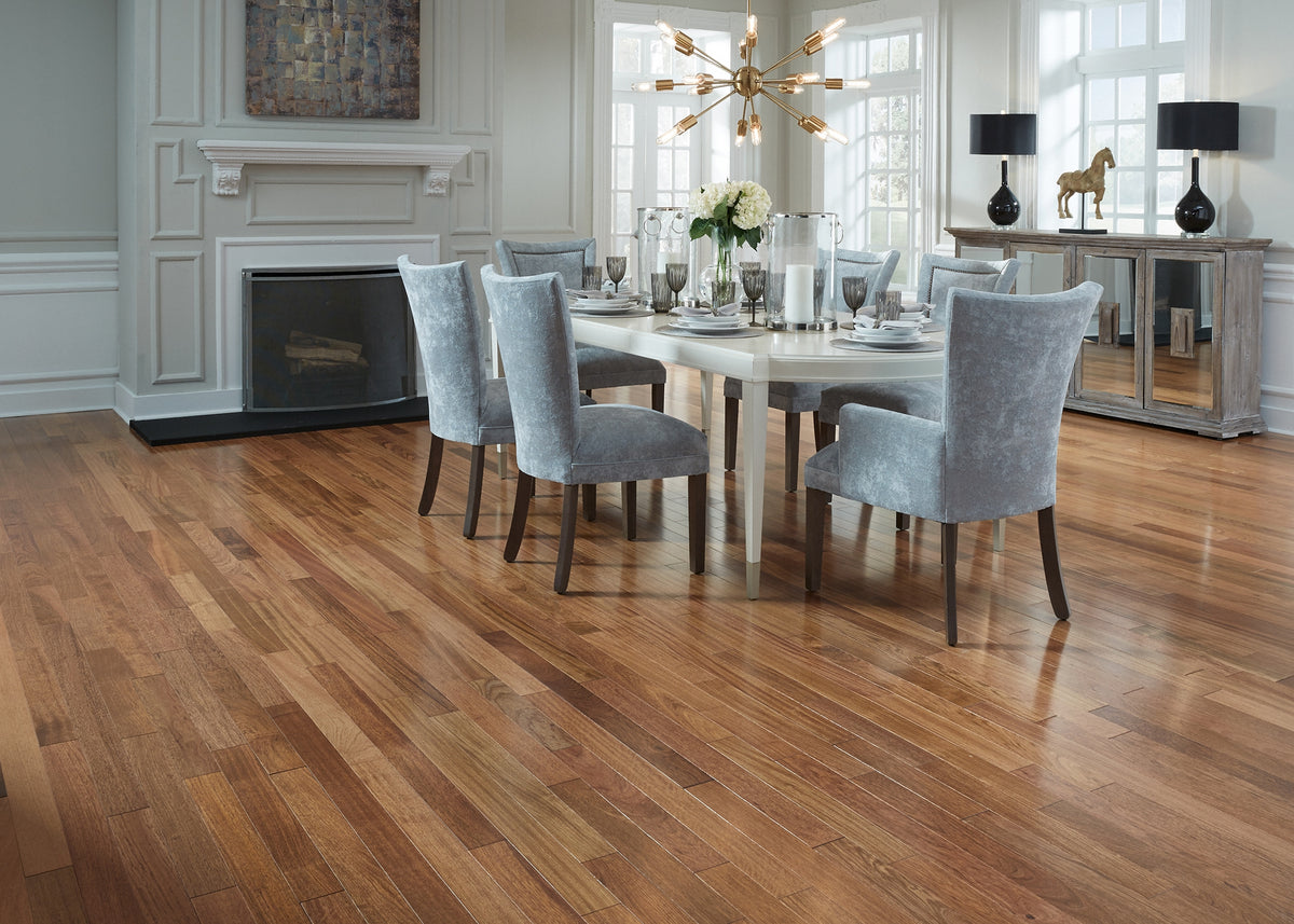 3/4 in. Select Brazilian Cherry Prefinished Solid Hardwood Flooring 3.25 in. Wide