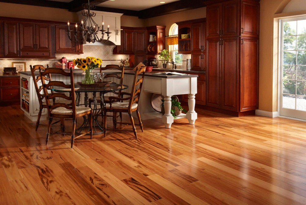 3/4 in. Brazilian Koa Prefinished Solid Hardwood Flooring 3.25 in. Wide