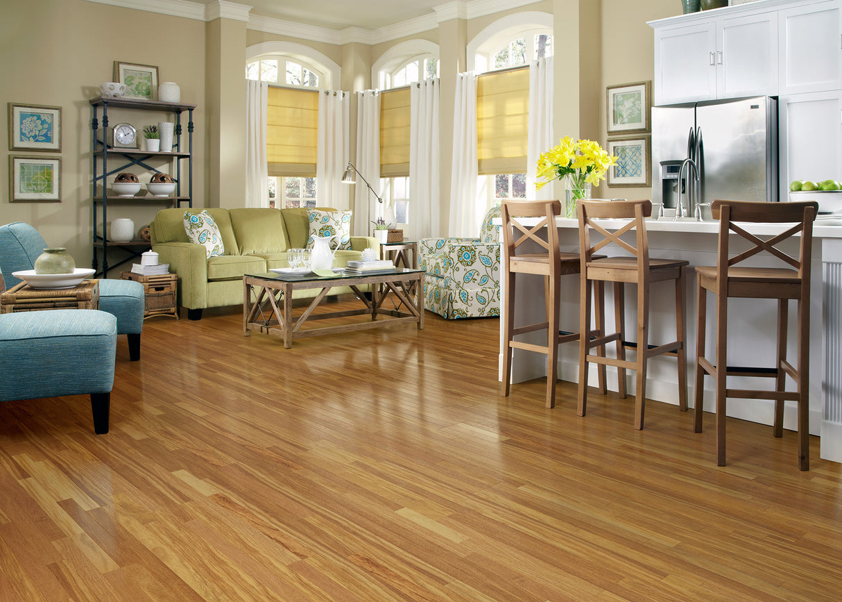 3/4 in. Tamboril Solid Hardwood Flooring 3.25 in. Wide - Odd-Lot-As-Is - Stack Out - 523.25 Sq. Ft.