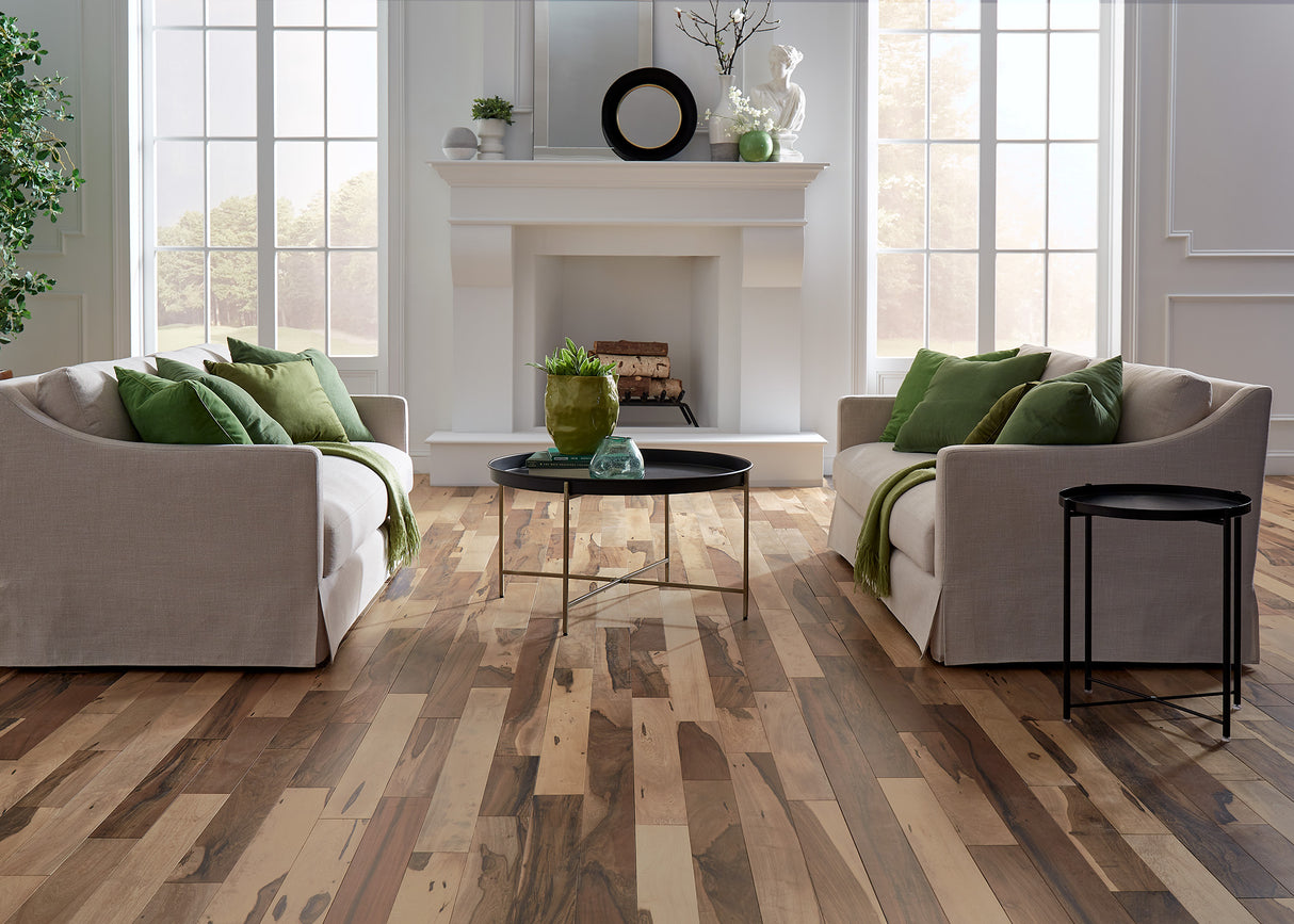 3/4 in. Matte Brazilian Pecan Natural Prefinished Solid Hardwood Flooring 4 in. Wide