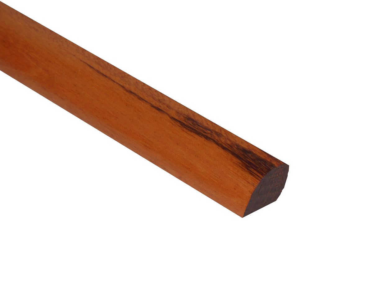 Prefinished Brazilian Koa 3/4 in. Tall x 0.5 in. Wide x 6.5 ft. Length Shoe Molding