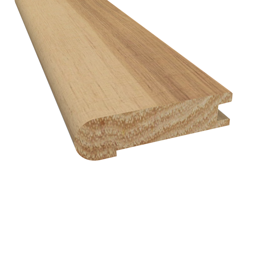 Prefinished Matte Hickory Natural 3/4 in. Thick x 3.13 in. Wide x 6.5 ft. Length Stair Nose