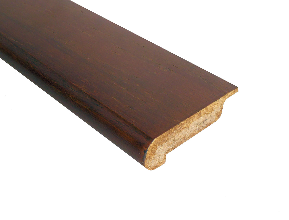 Prefinished Quick Click Antique Hazel Bamboo 1/2 in. T x 3.25 in. W x 72 in. L Overlap Stair Nose