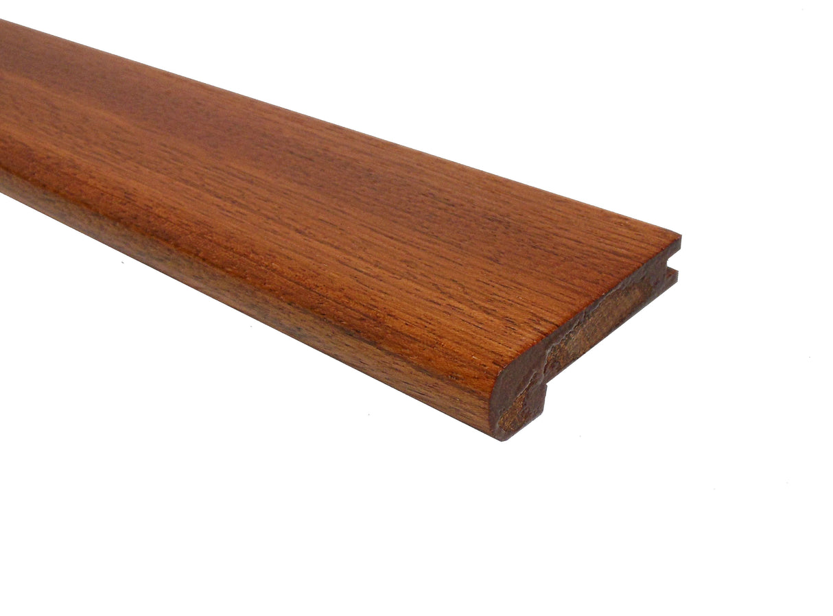 Prefinished Brazilian Cherry 1/2 in. Thick x 2.75 in. Wide x 6.5 ft. Length Stair Nose