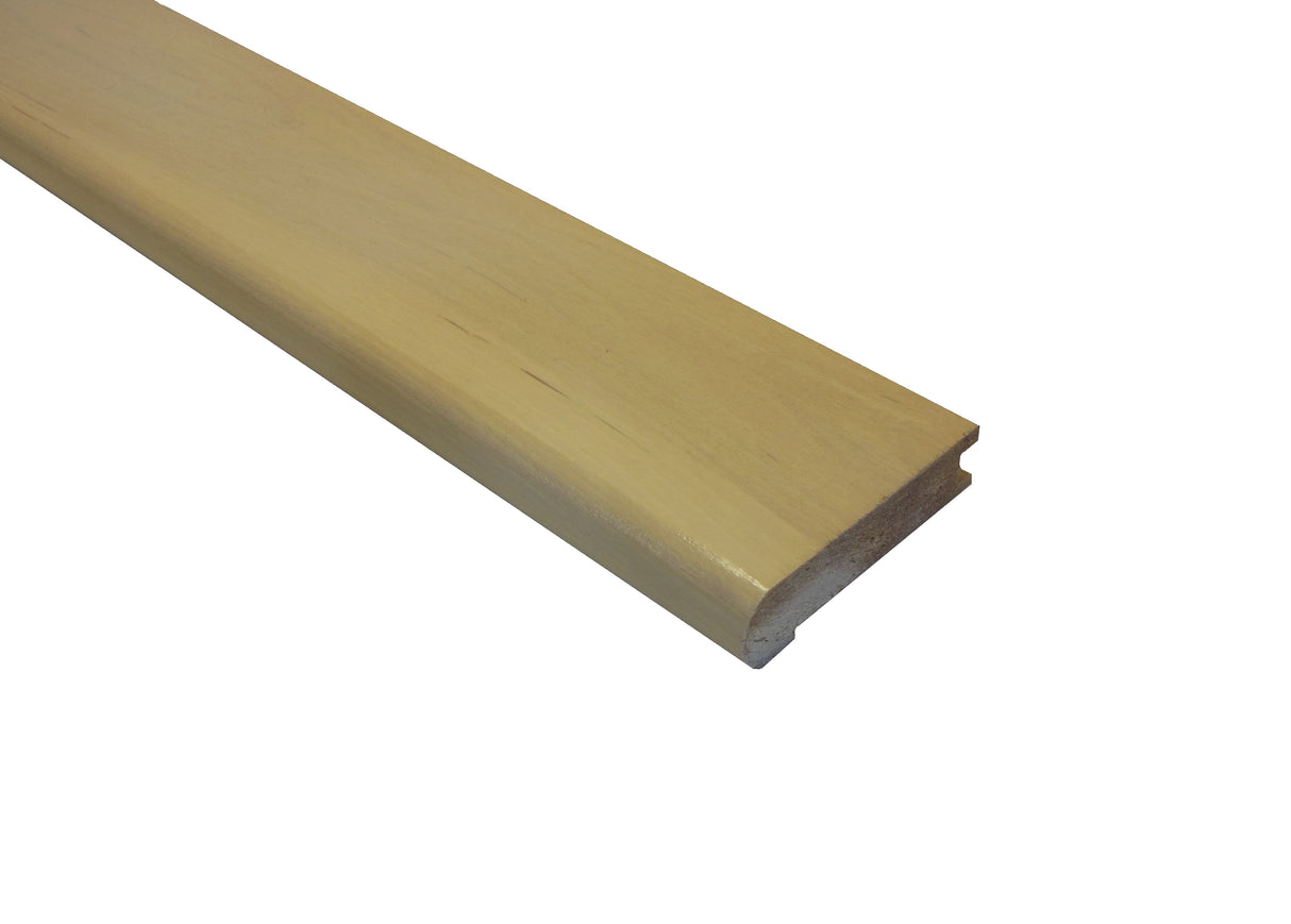 Prefinished Farmhouse White Birch 3/4 in. Thick x 3.13 in. Wide x 6.5 ft. Length Stair Nose