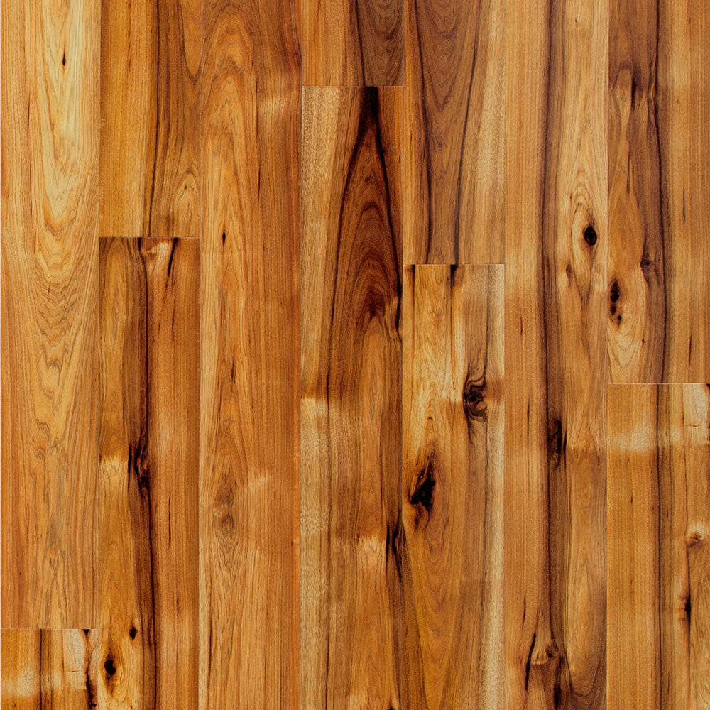 12mm Heard County Hickory High Gloss Laminate Flooring 6.26 in. Wide x 54.45 in. Long
