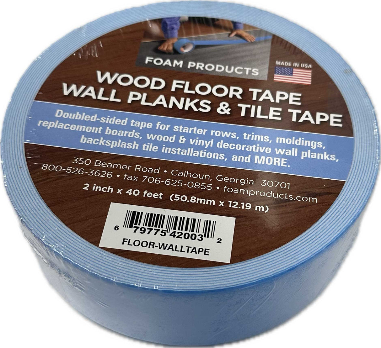 2 in. x 40 ft. Double-sided Wood Flooring Tape