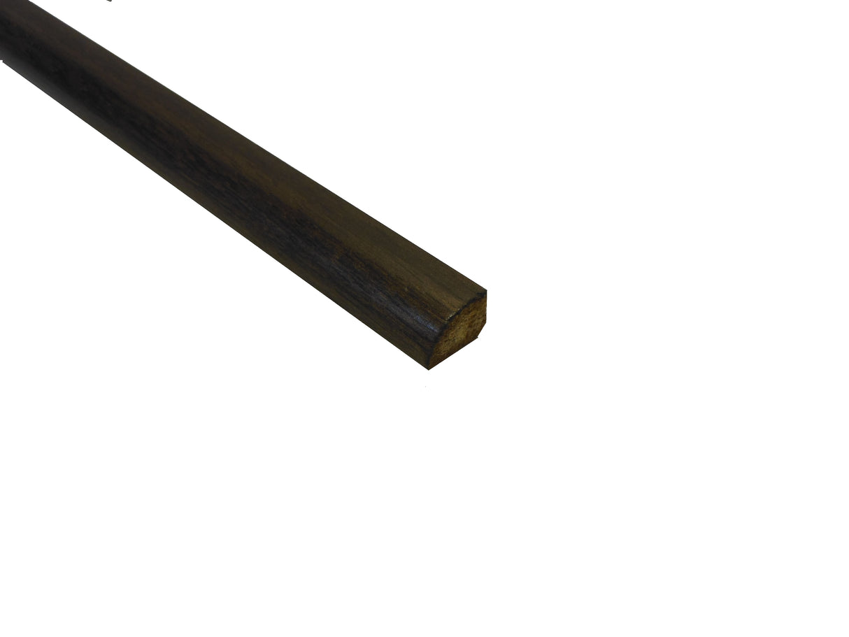 Prefinished Espresso Hevea 3/4 in. Tall x 0.5 in. Wide x 6.5 ft. Length Shoe Molding