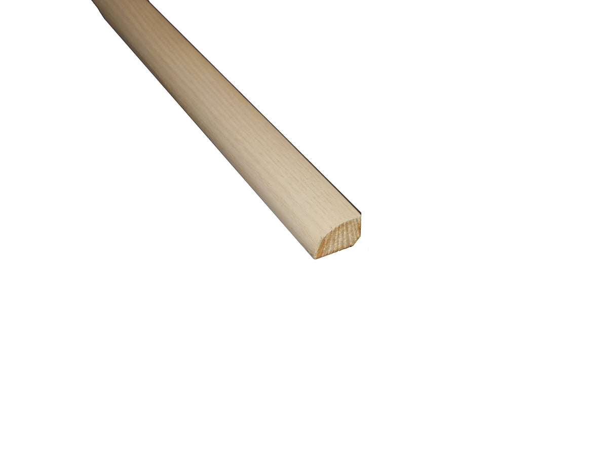 Prefinished Matte Carriage House White Ash 3/4 in. Tall x 0.5 in. Wide x 6.5 ft. Length Shoe Molding