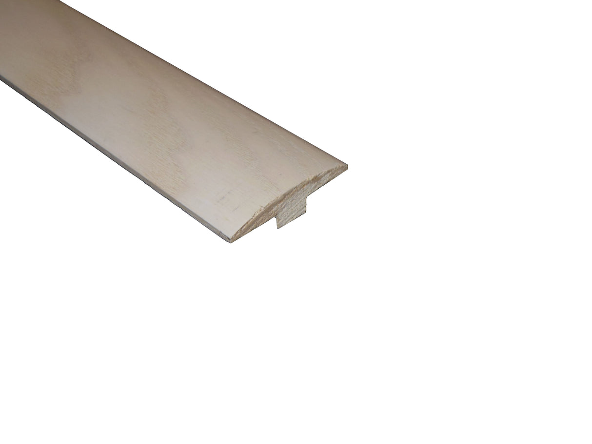 Prefinished Matte Carriage House White Ash 2 in. Wide x 6.5 ft. Length T-Molding