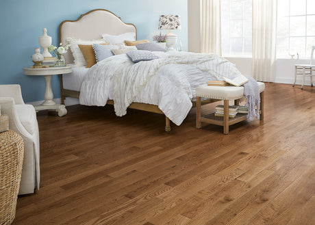 3/4 in. Warm Spice Oak Prefinished Solid Hardwood Flooring 3.25 in. Wide