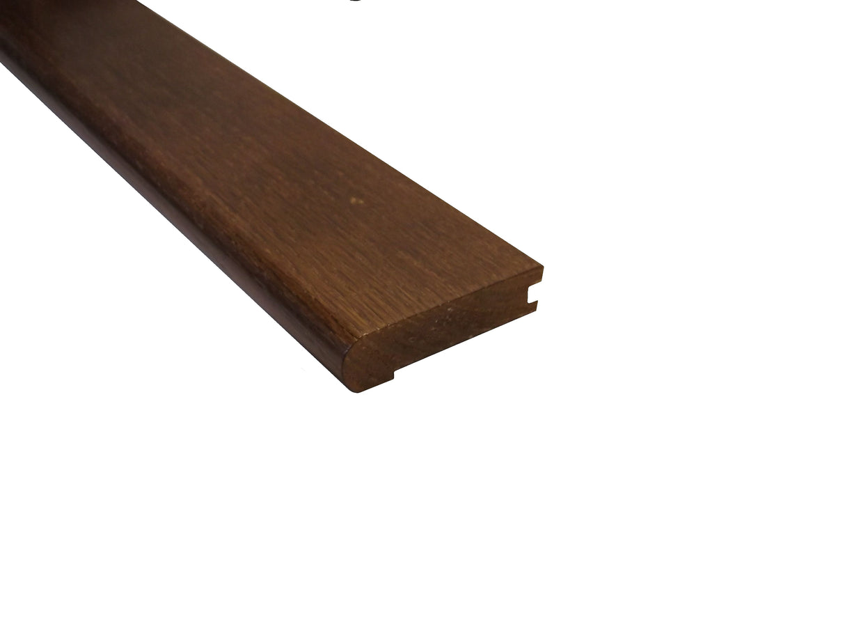 Prefinished Mocha Oak 3/4 in. Thick x 3.13 in. Wide x 6.5 ft. Length Stair Nose