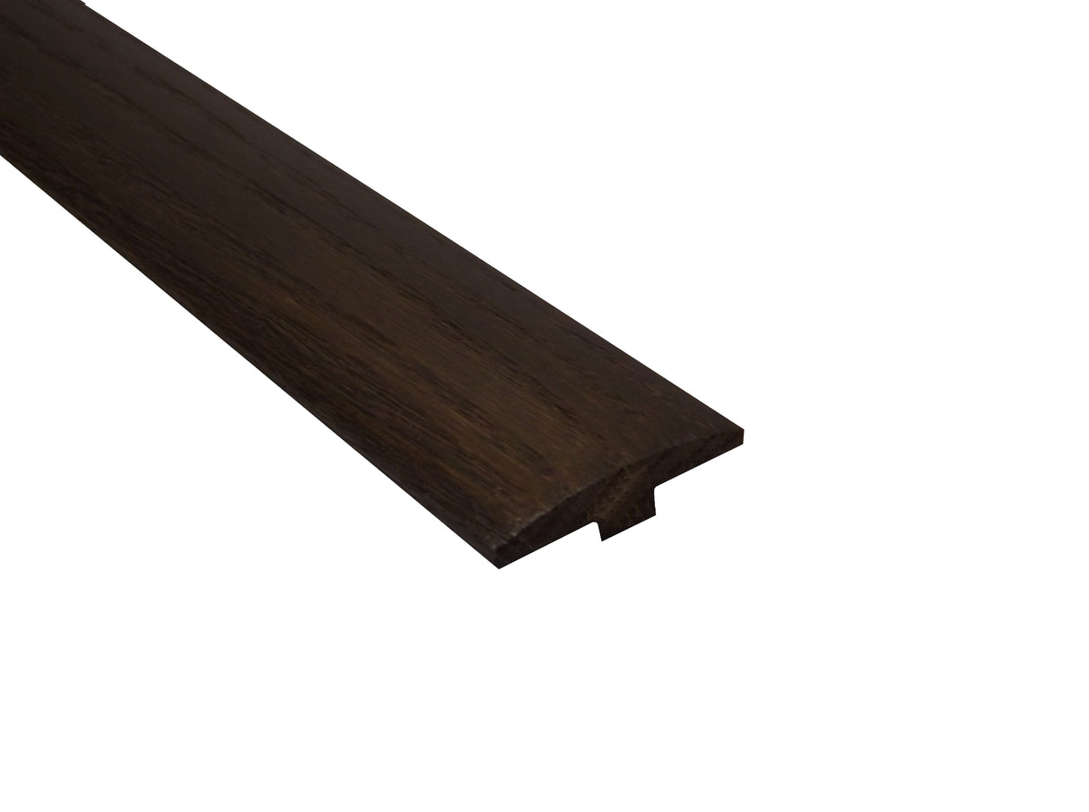 Prefinished Mocha Oak 2 in. Wide x 6.5 ft. Length T-Molding