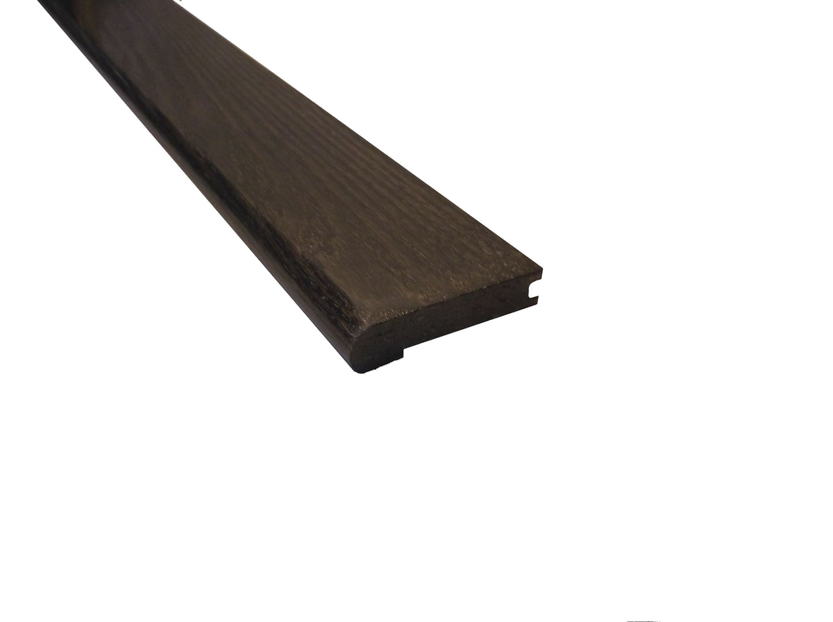 Prefinished Expresso Oak 3/4 in. Thick x 3.13 in. Wide x 6.5 ft. Length Stair Nose