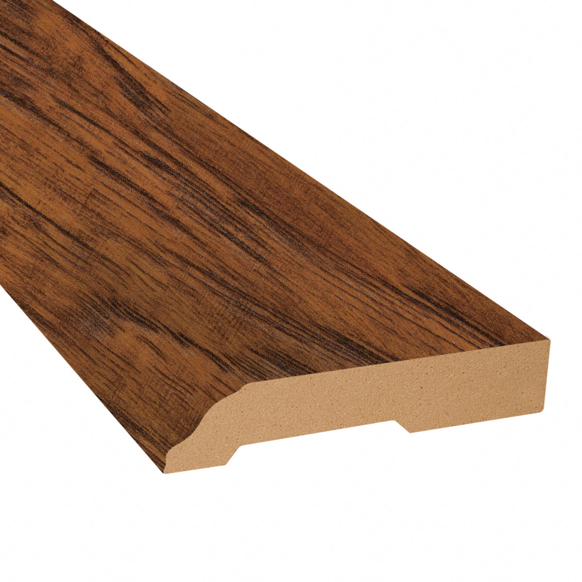 Amber Hickory Laminate 3-1/4 in. Tall x 0.63 in. Thick x 7.5 ft. Length Baseboard