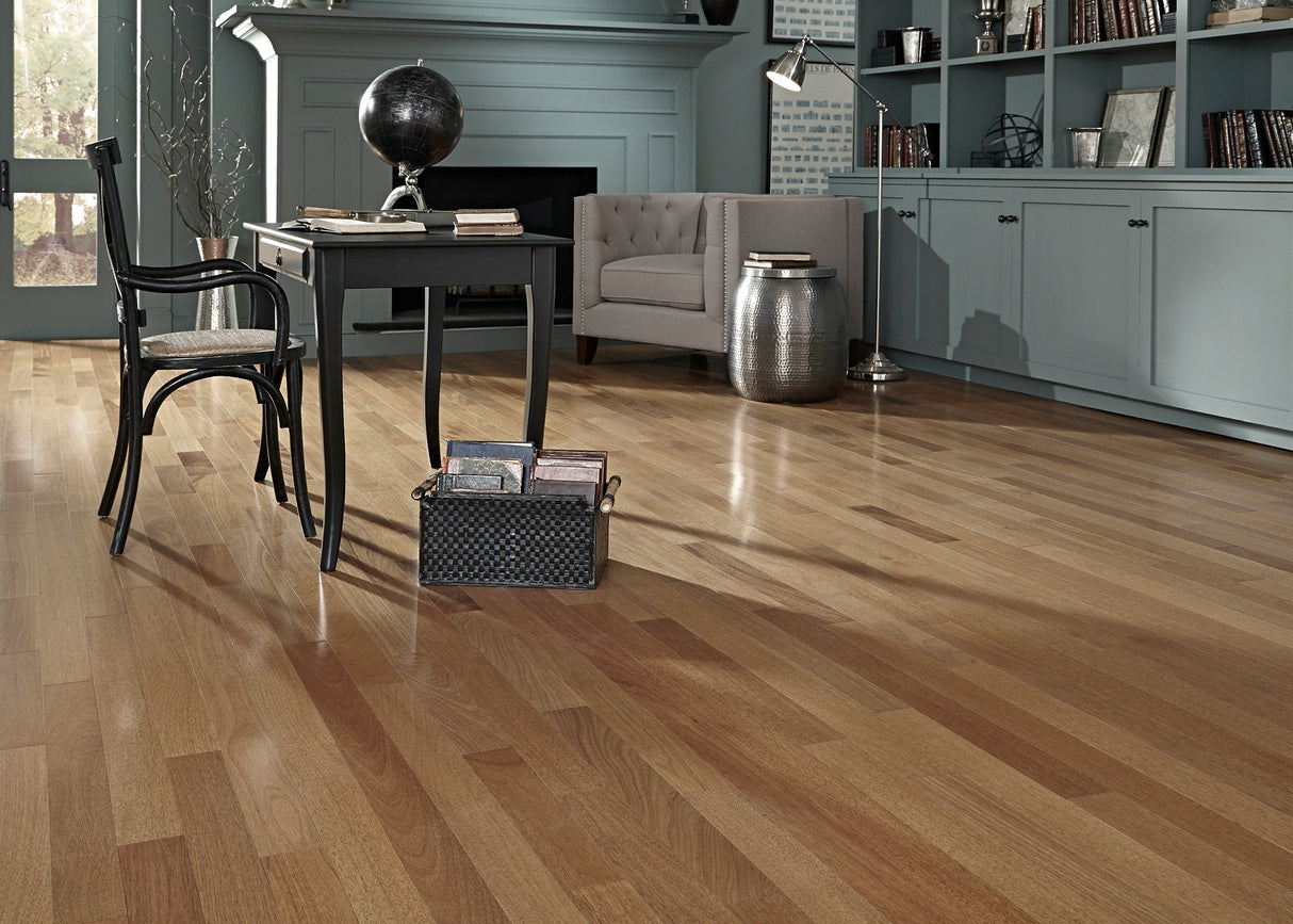 3/4 in. Amber Brazilian Oak Prefinished Solid Hardwood Flooring 3.25 in. Wide
