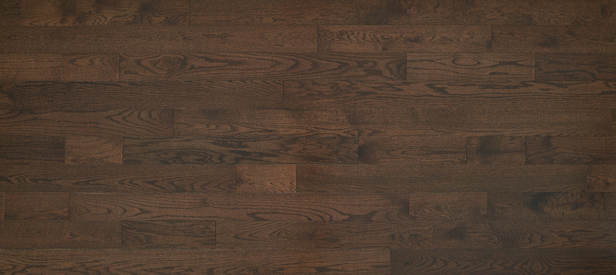 3/4 in. Mocha Oak Solid Hardwood Flooring 5 in. Wide - Sample