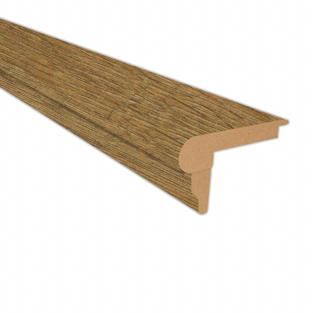 Antique Farmhouse Hickory Laminate 3/4 in. Thick x 3 in. Wide x 7.5 ft. Length Flush Stair Nose