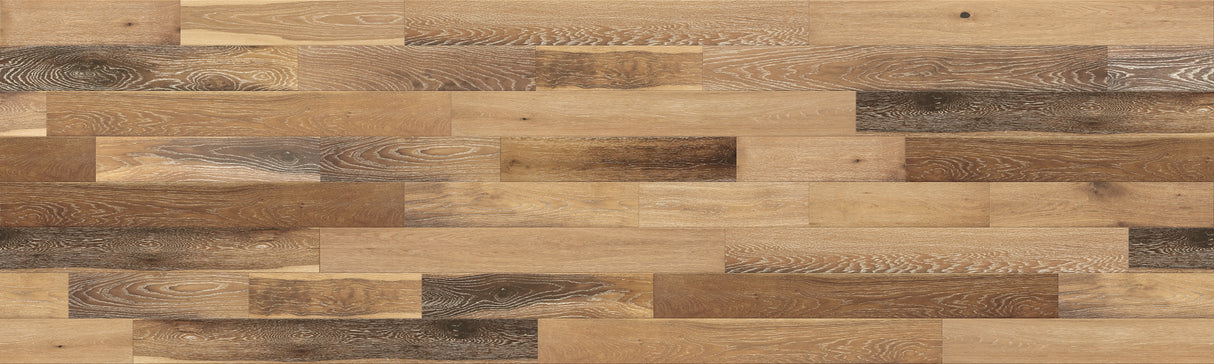 3/8 in. Vintage French Oak Distressed Engineered Hardwood Flooring - Sample