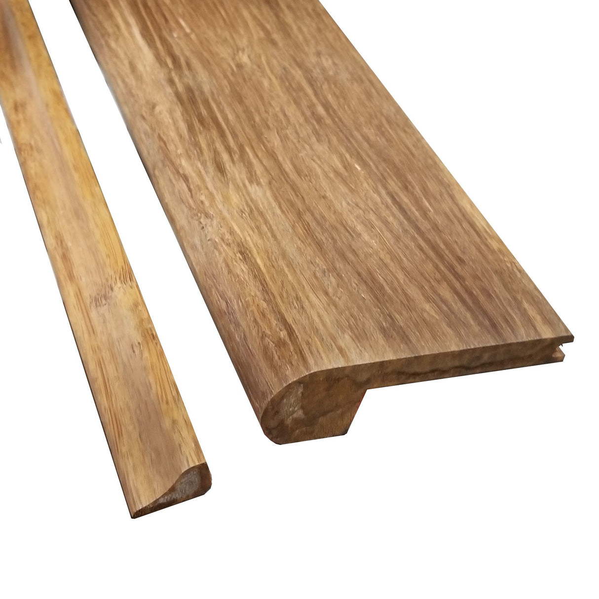Prefinished Quick Click Strand Carbonized Bamboo 3/8 in. T x 3.25 in. W x 72 in. L Flush Stair Nose