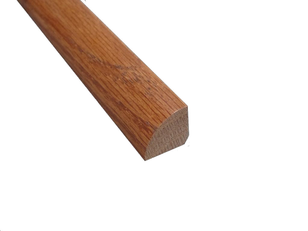 Prefinished Red Oak Gunstock 3/4 in. Tall x 0.75 in. Wide x 8 ft. Length Quarter Round