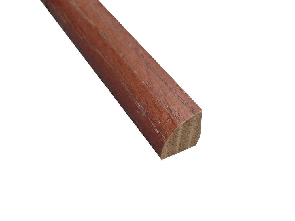 Prefinished Red Oak Cherry 3/4 in. Tall x 0.75 in. Wide x 8 ft. Length Quarter Round