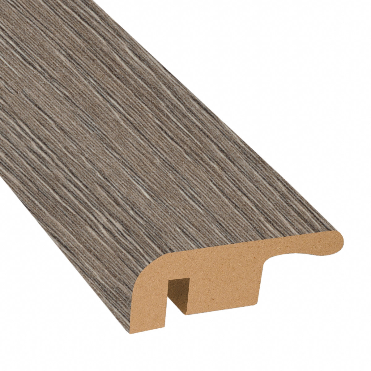 Pewter Oak Laminate 1.37 in. Wide x 7.5 ft. Length End Cap