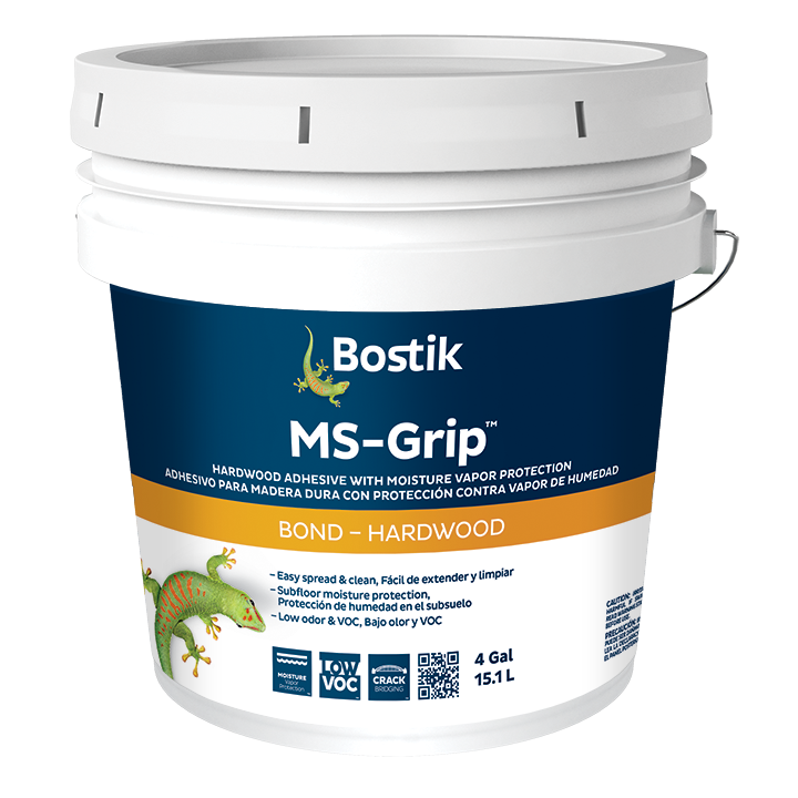 4 Gallon MS-Grip Hardwood Adhesive with Moisture Vapor Protection