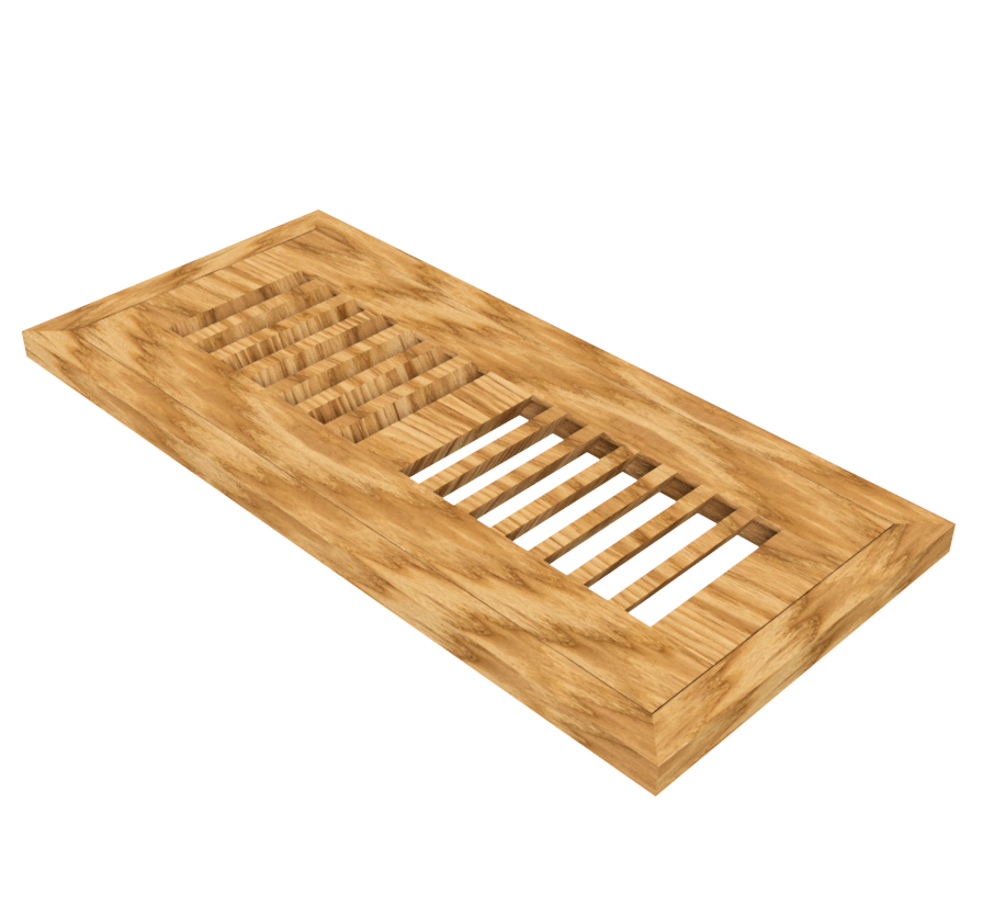 4" x 12" Hickory Flush Grill 1/2"